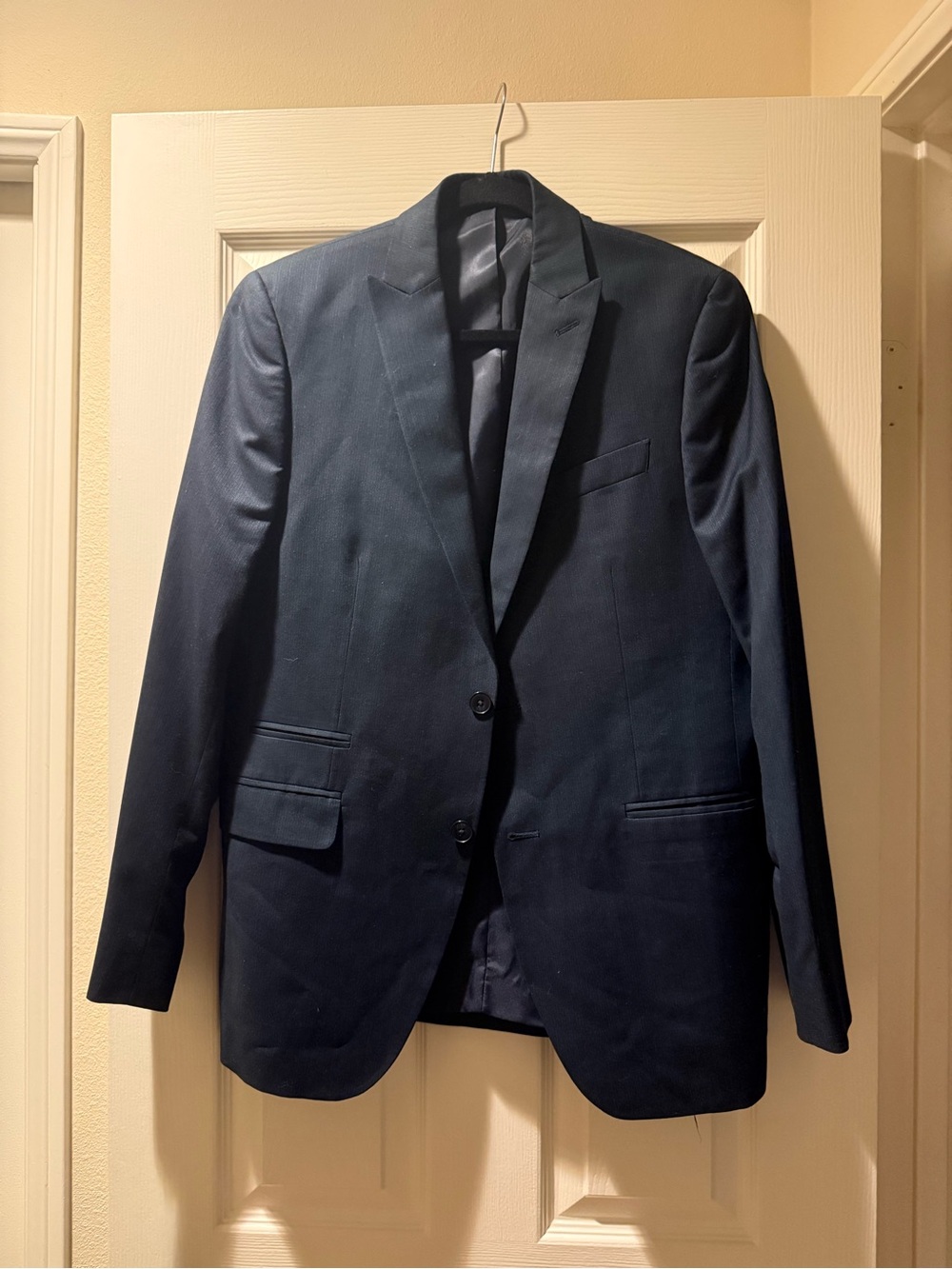 JF J.Ferrar Men's Sport Coat Navy Blazer